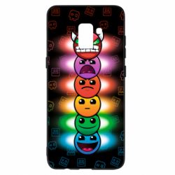 Чохол для Samsung A8+ 2018 Geometry Dash Levels - PrintSalon