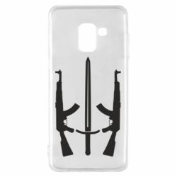 Чохол для Samsung A8 2018 Герб добровольчих батальйонів - PrintSalon