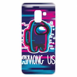 Чехол для Samsung A8 2018 Glitch Among Us - PrintSalon