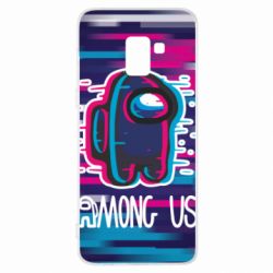 Чехол для Samsung A8+ 2018 Glitch Among Us - PrintSalon