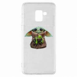 Чехол для Samsung A8+ 2018 Grogu and Kermit - PrintSalon