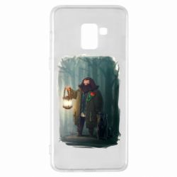 Чехол для Samsung A8+ 2018 Хагрид в лесу - PrintSalon