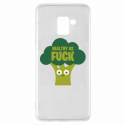 Чехол для Samsung A8+ 2018 Healthy as fuck - PrintSalon