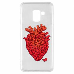 Чехол для Samsung A8 2018 Heart of many cats - PrintSalon