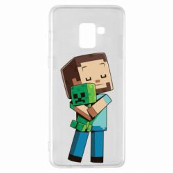 Чохол для Samsung A8+ 2018 Heroes from Minecraft - PrintSalon