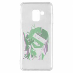Чехол для Samsung A8 2018 Himiko Toga glitch - PrintSalon