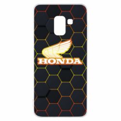 Чехол для Samsung A8 2018 Honda color logo