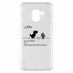 Чехол для Samsung A8 2018 Internet Dinosaur - PrintSalon