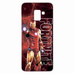 Чехол для Samsung A8+ 2018 Iron Man Fortnite - PrintSalon