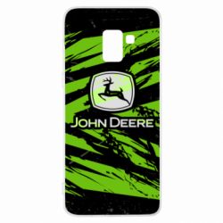 Чохол для Samsung A8+ 2018 John Deere and green background - PrintSalon