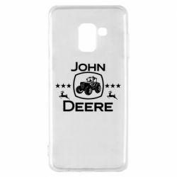 Чехол для Samsung A8 2018 John Deere and tractor fanArt - PrintSalon