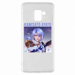 Чехол для Samsung A8+ 2018 Kamisato Ayato - PrintSalon