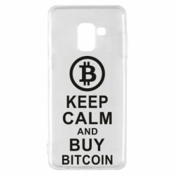 Чехол для Samsung A8 2018 Keep calm and by bitcoin - PrintSalon