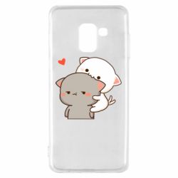 Чехол для Samsung A8 2018 Котики кохання - PrintSalon