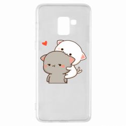 Чехол для Samsung A8+ 2018 Котики кохання - PrintSalon
