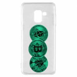 Чехол для Samsung A8 2018 Криптовалюта - PrintSalon