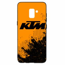 Чехол для Samsung A8+ 2018 KTM and grunge background - PrintSalon