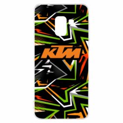 Чохол для Samsung A8 2018 KTM orange logo - PrintSalon