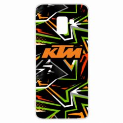 Чохол для Samsung A8+ 2018 KTM orange logo - PrintSalon