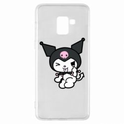 Чехол для Samsung A8+ 2018 Kuromi hello kitty - PrintSalon