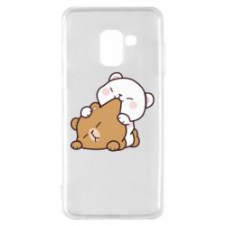 Чехол для Samsung A8 2018 Кусь мишки - PrintSalon
