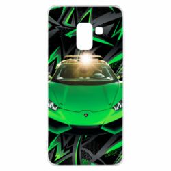 Чехол для Samsung A8 2018 Lamborghini Huracan - PrintSalon