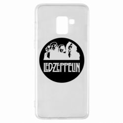 Чехол для Samsung A8+ 2018 Led Zeppelin in a circle - PrintSalon