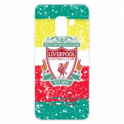 Чохол для Samsung A8 2018 Liverpool and logo colors - PrintSalon