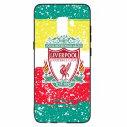 Чохол для Samsung A8+ 2018 Liverpool and logo colors - PrintSalon