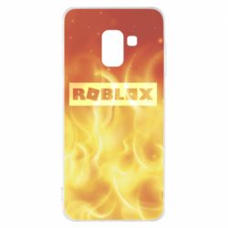 Чохол для Samsung A8 2018 Logo and fire - PrintSalon