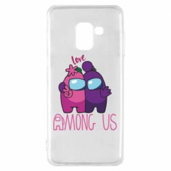 Чехол для Samsung A8 2018 Love is Among Us - PrintSalon