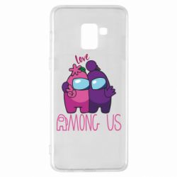 Чехол для Samsung A8+ 2018 Love is Among Us - PrintSalon
