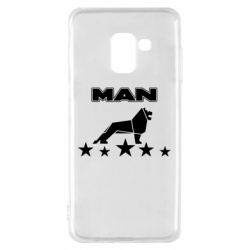 Чехол для Samsung A8 2018 Man lion and stars - PrintSalon