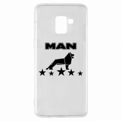 Чехол для Samsung A8+ 2018 Man lion and stars - PrintSalon