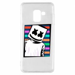 Чехол для Samsung A8 2018 Marshmello Colorful Portrait - PrintSalon