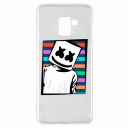 Чехол для Samsung A8+ 2018 Marshmello Colorful Portrait - PrintSalon