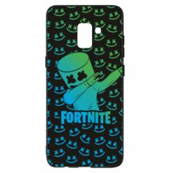Чехол для Samsung A8+ 2018 Marshmello Fortnite Dab Neon - PrintSalon