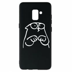 Чехол для Samsung A8+ 2018 Милый Кот Саймона - PrintSalon