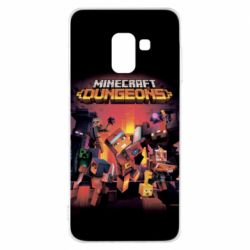 Чехол для Samsung A8 2018 Minecraft Dungeons new - PrintSalon