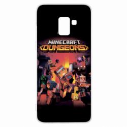 Чехол для Samsung A8+ 2018 Minecraft Dungeons new - PrintSalon