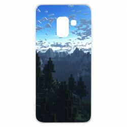 Чехол для Samsung A8 2018 Minecraft nature