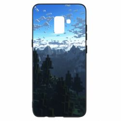 Чехол для Samsung A8+ 2018 Minecraft nature - PrintSalon