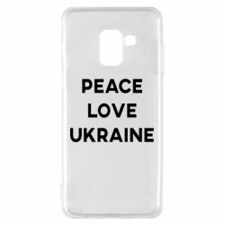 Чехол для Samsung A8 2018 Мир, любовь, Украина - PrintSalon