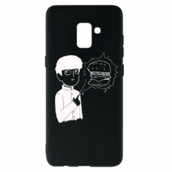 Чохол для Samsung A8+ 2018 Моб Психо та гамбургер