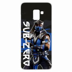 Чехол для Samsung A8+ 2018 Mortal Kombat  Sub-Zero - PrintSalon