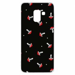 Чехол для Samsung A8 2018 Мухоморы