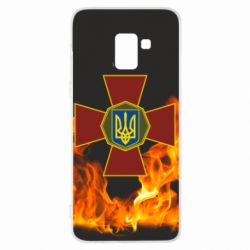 Чехол для Samsung A8+ 2018 Нацгвардія Вогонь - PrintSalon