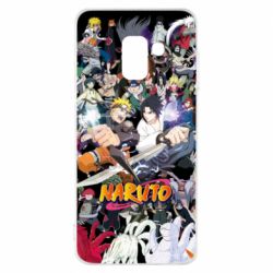 Чохол для Samsung A8 2018 Наруто Герої - PrintSalon