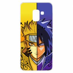 Чохол для Samsung A8 2018 Naruto Vs Sasuke - PrintSalon