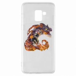 Чехол для Samsung A8+ 2018 Natsu with a dragon - PrintSalon